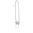 thumbnail image 3 of No Boundaries Rhinestone Butterfly Pendant Necklace, Women’s, 3 of 4