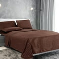 thumbnail image 3 of SHCKE Bed Sheet Set Dobby Stripe 100% Cotton Sateen 400 Thread Count King/Queen/Full Size Sheet Set Soft Bed Sheets, 3 of 3