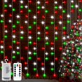 thumbnail image 1 of Luces navideñas echosari para cortinas rojas, blancas y verdes, 300 LED, 1 of 7