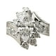 thumbnail image 1 of Mujeres Gorgeous Irregular Sparkling RingSilver Anillos Zirconia Boda Joyería de compromiso 6 10, 1 of 8