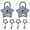 Silver-2PCS, variant on Mini Star Shape Decorative Padlock,Gold Star Lock with 2 Star Key,Luggage Cabinet Handbag Diary Book,Gym Locker Lock Easy Cute (Colorful-2PCS)
