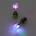 thumbnail image 4 of (Multicolor, 2 pares de aretes LED parpadeantes con estilo, colgante de cristal intermitente brillante para fiestas y festivales Sincero Hogar, 4 of 5