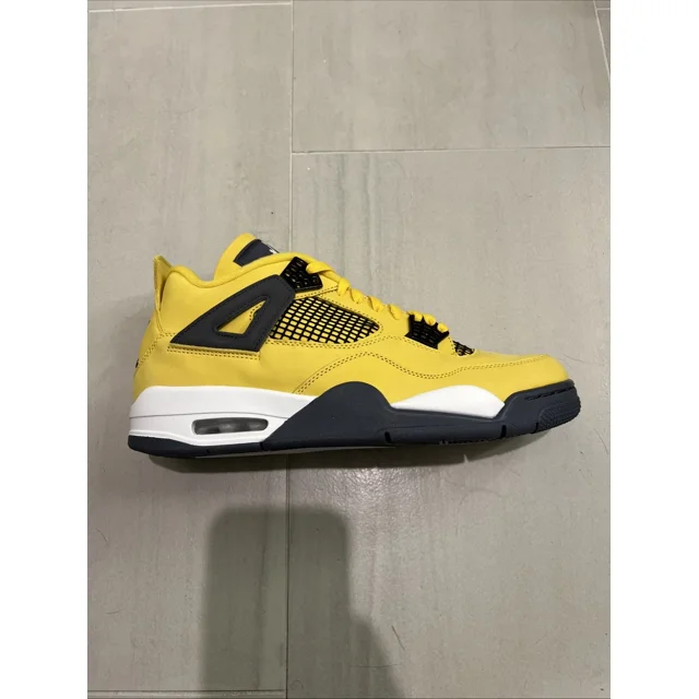RIGHT SHOE ONLY A i r-Jor-dan 4 Retro Mid Lightning CT8527-700 Sz 11.5 New Yellow