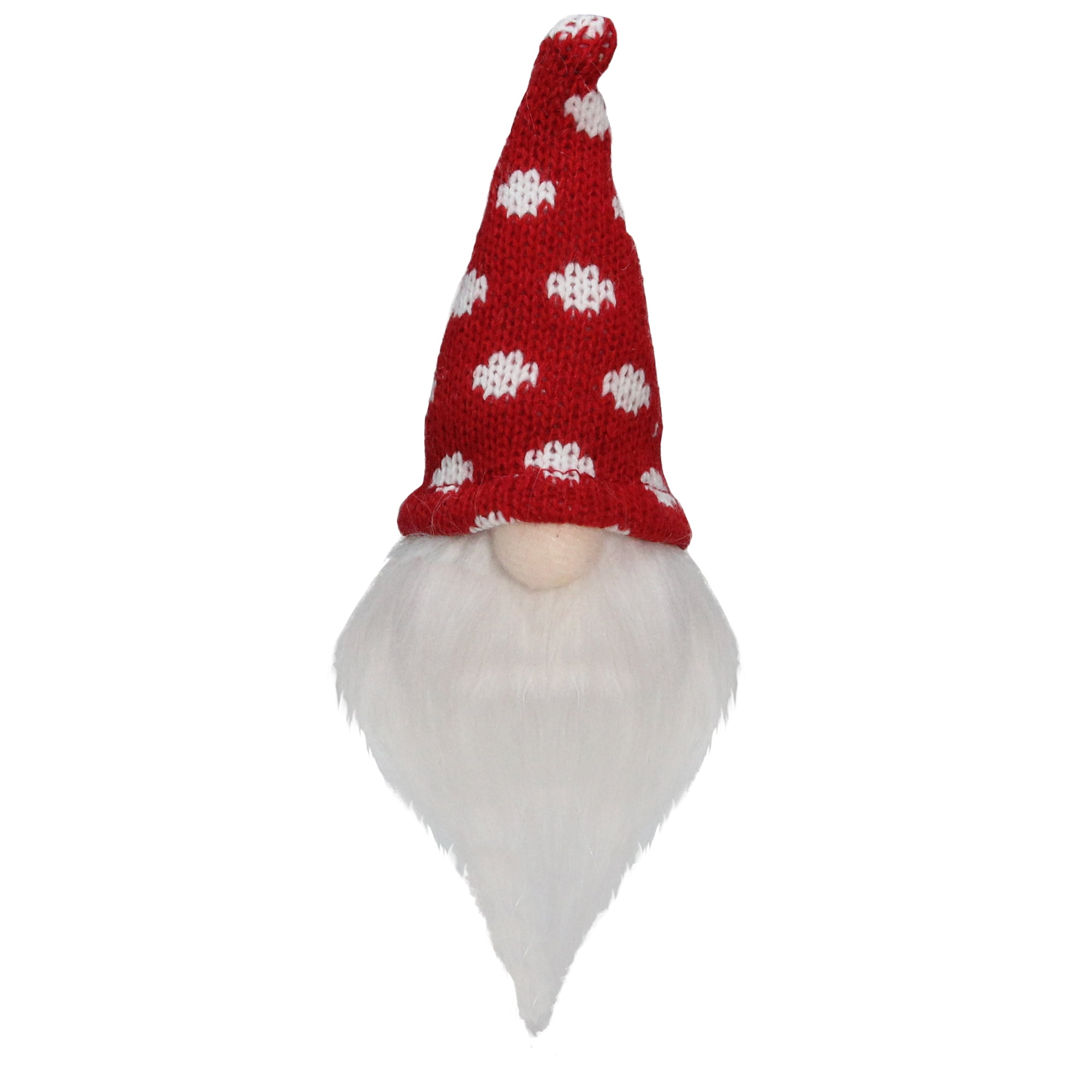 5' Red and White Santa Gnome with Polka Dot Hat Tabletop Christmas Decoration