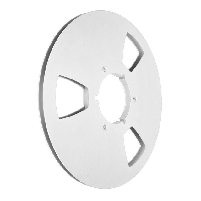 10 Inch 1/4 Inch Empty Tape Reel for All Open Reel Machine Replacement, 3 Wind Resistance Holes Aluminum Alloy Takeup Reel for Recording, Professional Noise Reduction