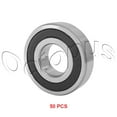 thumbnail image 1 of KOB 50PC R4 2RS ABEC3 Rubber Sealed Deep Groove Ball Bearing 6.35 x 15.875 x 4.97 mm, 1 of 1