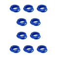 thumbnail image 3 of Qarigey 10 piezas de bandas para el cabello Topknot soporte universal decorativo ajustable sin costuras para mujeres accesorios de estilo azul azul real 10Conjunto, 3 of 6