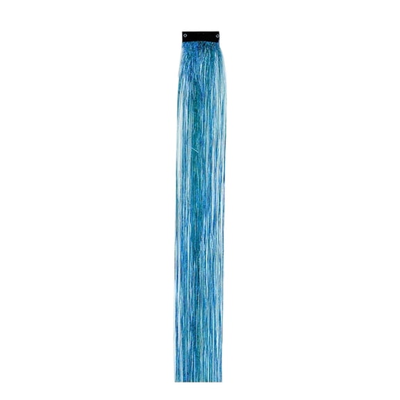 Sparkly Heat Glitter Fairy Hair Extensions Long Party Festival Colored Tape In For Girls Styling