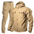 thumbnail image 2 of KKBOTIVE Men's Tracksuits 2 Piece Outfit Set Casual Athletic Cargo Jogging Pant Warm Up Sweat Suits Workout Sports Sets ( Khaki Size: XXXL ), 2 of 3