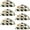 Multicolored 2, variant on PhooArto 6 Pcs Cup Drawer Pulls, Dinosaur Silhouettes Pattern Shell Shape Handles Cabinet Knobs for Dresser Cupboard Closet Wardrobe with Screws