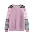 thumbnail image 3 of Craaazy Sweatshirt For Women Crew Neck Long Sleeve Casual Print Loose Tops Gifts For Women, 3 of 3