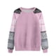 thumbnail image 2 of Ailaofu Womens Tops Color Block Raglan Long Sleeve Shirts Casual Fall Crewneck Sweatshirts, 2 of 3