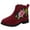 Red, variant on Krdevn Girls Boots - Girls Shoes Solid Color Short Boots Non Breathable Boots -Toddler Boots,Cowgirl Boots,Color:Black,Size:11