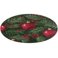 thumbnail image 5 of Christmas Balls Colorful Round Carpet Circle Rug Outdoor Patio Area Rug Washable Large Area Rugs Hallway Room Decor Fitness Mats, 5 of 8