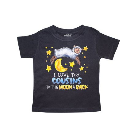 

Inktastic I Love my Cousins to the Moon and Back Cute Sheep Gift Toddler Boy or Toddler Girl T-Shirt