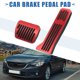 thumbnail image 2 of Coche Pie Pedal Pastillas Acelerador Gasolina Freno Pedal Cubierta Kit Rojo Negro, 2 of 7