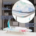 thumbnail image 6 of Slieton Tabletop Ironing Board 12"x29" – Portable Folding Ironing Board with Thick Felt Padding, Heat-Resistant Cover, Stainless Steel Legs, Compact & Space-Saving Design (Color Floral), 6 of 8
