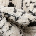 thumbnail image 3 of Well Woven Maya Odina Moroccan Trellis Diamond Pattern Grey 2'7" x 9'10" Runner Textured Pile Area Rug, 3 of 7