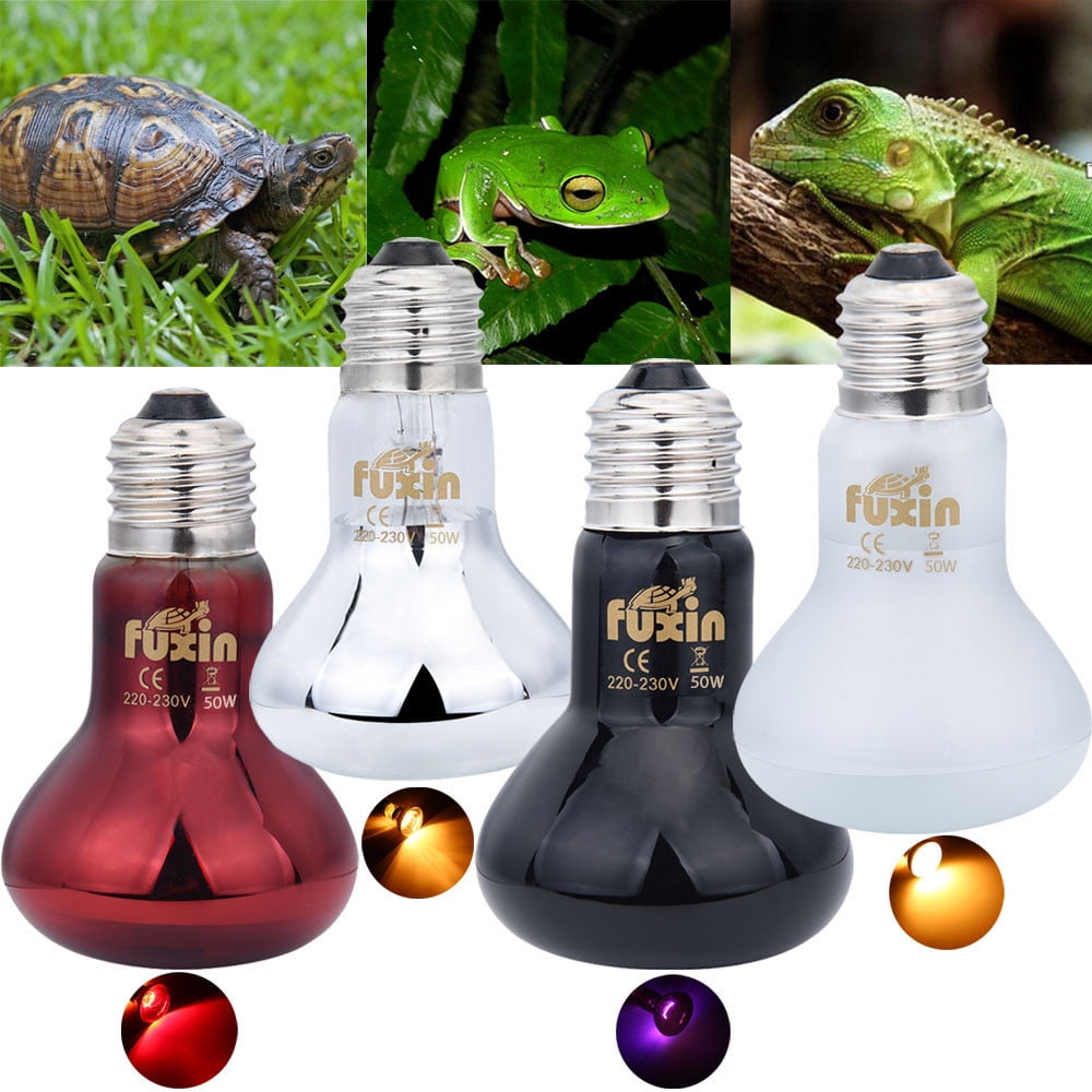 Black Chicks with Power Switch&Anti-Biting Hanging Hook Design 100W Snakes Lizards Reptile Heat Lamp with Guard Frogs Ceramic Heat Emitter Basking Heater Lamp for Turtle 