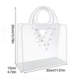 thumbnail image 2 of Small Clear Gift Bags with Handles Bulk, Holiday Gift Bags, Versatile 5 Senses Gift Bag for Women & Kids (B，1pc), 2 of 6