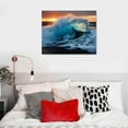 thumbnail image 4 of Awypu Big Ice On The Ocean Cold Winter Water Wall Art Canvas Prints Poster For Home Office Decorations With Framed, 4 of 4