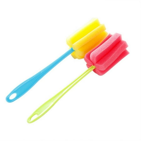 

Hanyhaptkitchen Bottle 5 Brush Cup Cleaning Pc Coffe Tea Sponge Tool for Wineglass Glass Glass&Bottle (Multicolor)