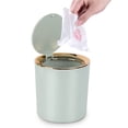 thumbnail image 1 of Bote de basura de mesa con tapa, mini bote de basura de mesa de 2,6 l, pequeño cubo de basura para escritorio, baño, cambiador, cocina, 1 of 5