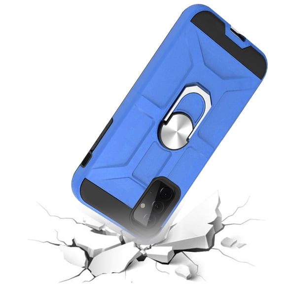For Samsung Galaxy A33 5G Cases with Stand Kickstand Ring Holder [360° Rotating] Armor Dual Layer Work with Magnetic Car Mount Cover ,Xpm Phone Case [Blue]