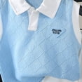 thumbnail image 3 of Kogui Baby Boy Clothes Newborn Set Baby Boy Outfit Short Sleeve Print T Shirts Top and Striped Shorts Set Todder Boys Summer Clothes 9 12 Months (Sky Blue,9-12 Months), 3 of 4