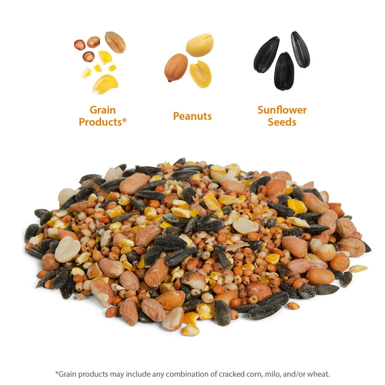 Peanut Sunflower Wild Bird Feed and Seed, Dry, Count per Pack