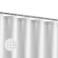 thumbnail image 3 of Utopia Alley Waffle Weave Shower Curtain for Bathroom, 120 GSM Weighted Polyester Bath Curtain (71" W × 71" H, White), 3 of 12