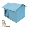 thumbnail image 3 of Cat Cooling House, Aluminum Foil Windproof Cooling Cat Cave Insulated With 9pcs Ice Pack For Outdoor, 3 of 6