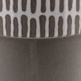 thumbnail image 2 of Benjara BM237112 Striped Ceramic Vase with Cylindrical Base, Gray & White, 2 of 5
