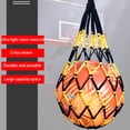 thumbnail image 5 of Nylon Basketball Carry Bag Football Net Bag Football Accessories (Black Yellow), 5 of 7