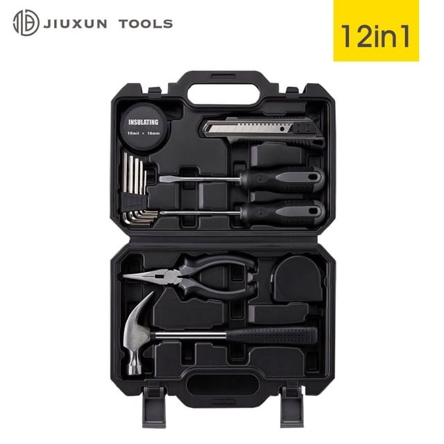 Mistaha Ensemble d'Outils Ménagers Polyvalent avec Kit de Réparation DIY 12-en-1 - Kit d'Outils JIUXUN pour Ventilateur, Ordinateur et Entretien d'Appareils Ménagers