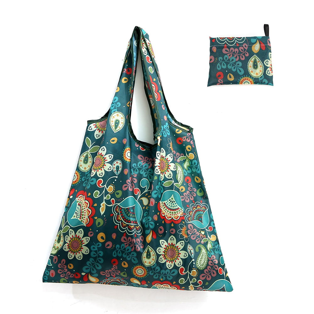 Forest Dark Green Eco Chic Foldaway Shopping Bag/Shopper Bag/Reusable Shopping Bag 