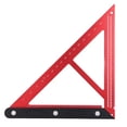 thumbnail image 2 of Telituny Regla Triangular de Carpintero de Aleación de Aluminio, Escala de Pulgadas, Regla de Ángulo Cuadrado, Herramienta para Carpintería., 2 of 14
