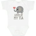 thumbnail image 3 of Inktastic Tia Loves Me Baby Elephant Boys or Girls Baby Bodysuit, 3 of 5