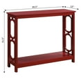 thumbnail image 4 of Convenience Concepts Omega Table Console en Bois Rouge Canneberge, 4 of 6