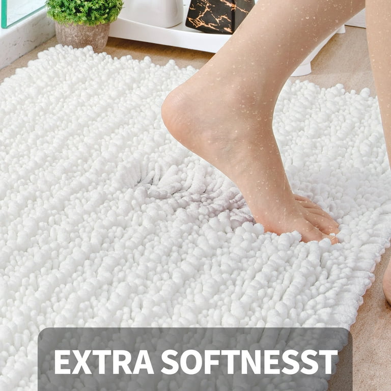 DEXI Bathroom Rug Mat, Ultra Absorbent Soft Bath Rug, Washable Non-Slip Bath  Mat for Bathroom Floor, Tub, Shower Room, 43x24, Beige - Yahoo Shopping
