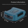 thumbnail image 4 of For Makita 40V Li-Ion Battery with USB with Type-C Battery Holder Charger Adapter USB Battery Adapte, 4 of 5