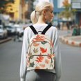 thumbnail image 7 of FORMRS Mini Backpack Purse for Women Travel Daypack Casual Shoulder Bag, Red Autumn Leaves, 7 of 7