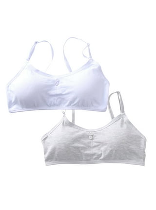 Bleuet Aster Tank Organic Girls Bra Ultra-soft Seamless Reversible First  Teen Bra, Sizes 8-22, 1-Pack 