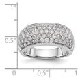 thumbnail image 7 of 14K White Gold Ring Band Wedding Diamond Round , Size 9, 7 of 7