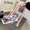 thumbnail image 3 of Bolso pequeño transparente para mujer bolso de PVC transparente impermeable rosa, 3 of 5