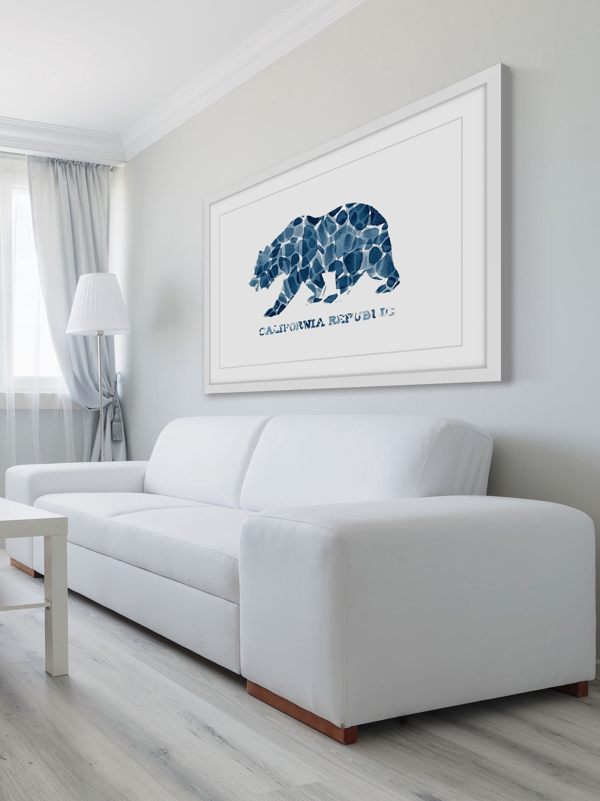 "Blue Cal Repub" Framed Painting Print