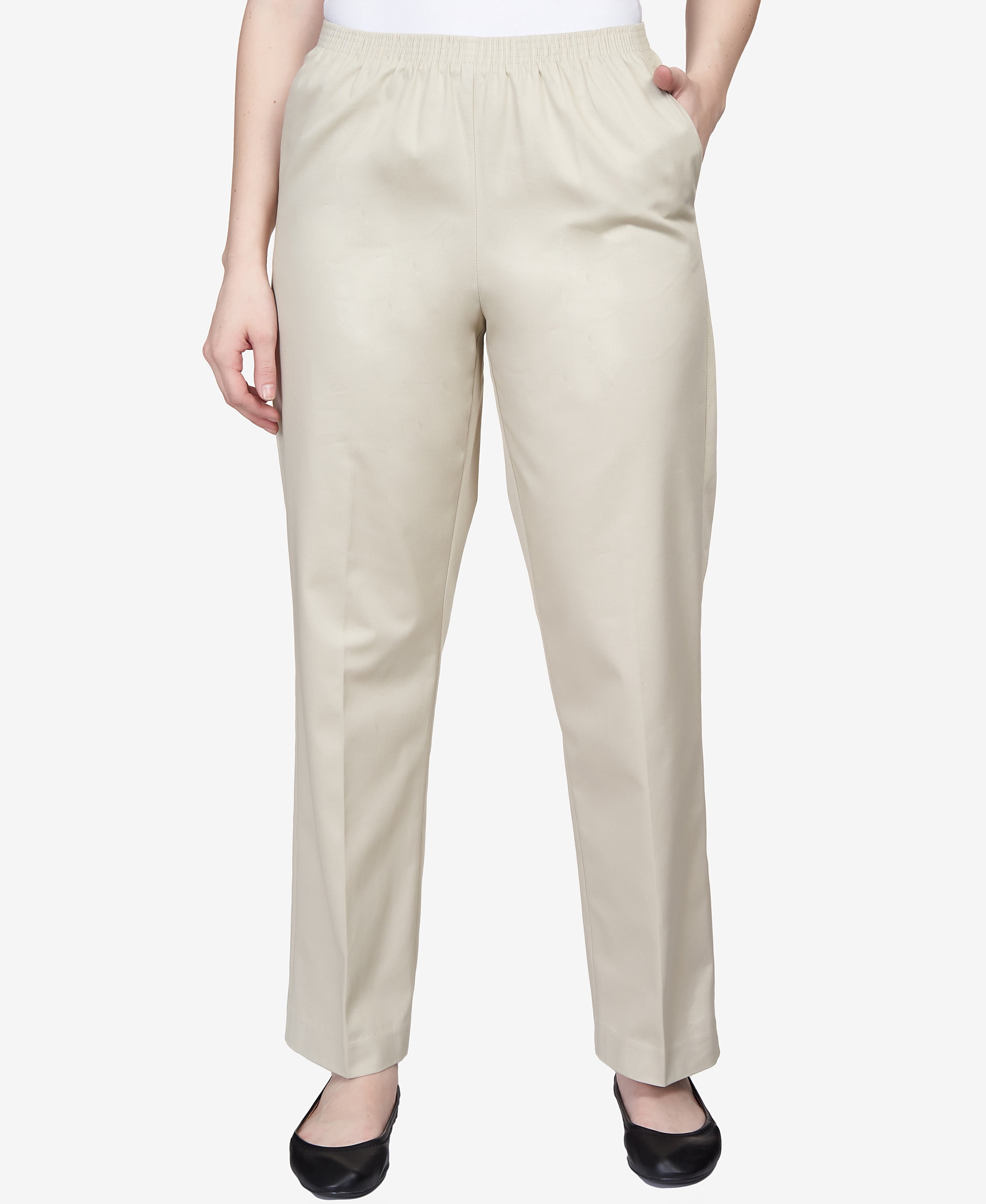 alfred dunner petite twill pants