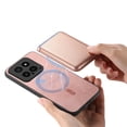 thumbnail image 4 of For Xiaomi Redmi 12 Retro Magsafe Card Bag PU Back Cover Phone Case(Pink),iPhone 16 Pro, 4 of 6