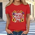 thumbnail image 2 of Busydd Womens T Shirts Fashion Holiday Mother's Day Graphic Tees for Women Casual Round Neck Short Sleeve Going Out Tee Top XL, 2 of 5