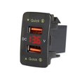thumbnail image 1 of compatible 36W Car Charger Dual USB Fast Charge Car Supplies Red Light_Perfect Gift, 1 of 5